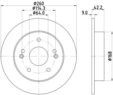 HELLA PAGID stabdžių diskas 8DD 355 115-021